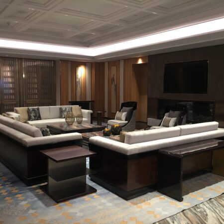 New Chinese-style luxury club lounge sofa set